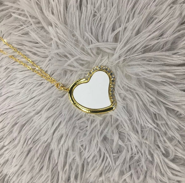 Gold Hanging Heart Chain